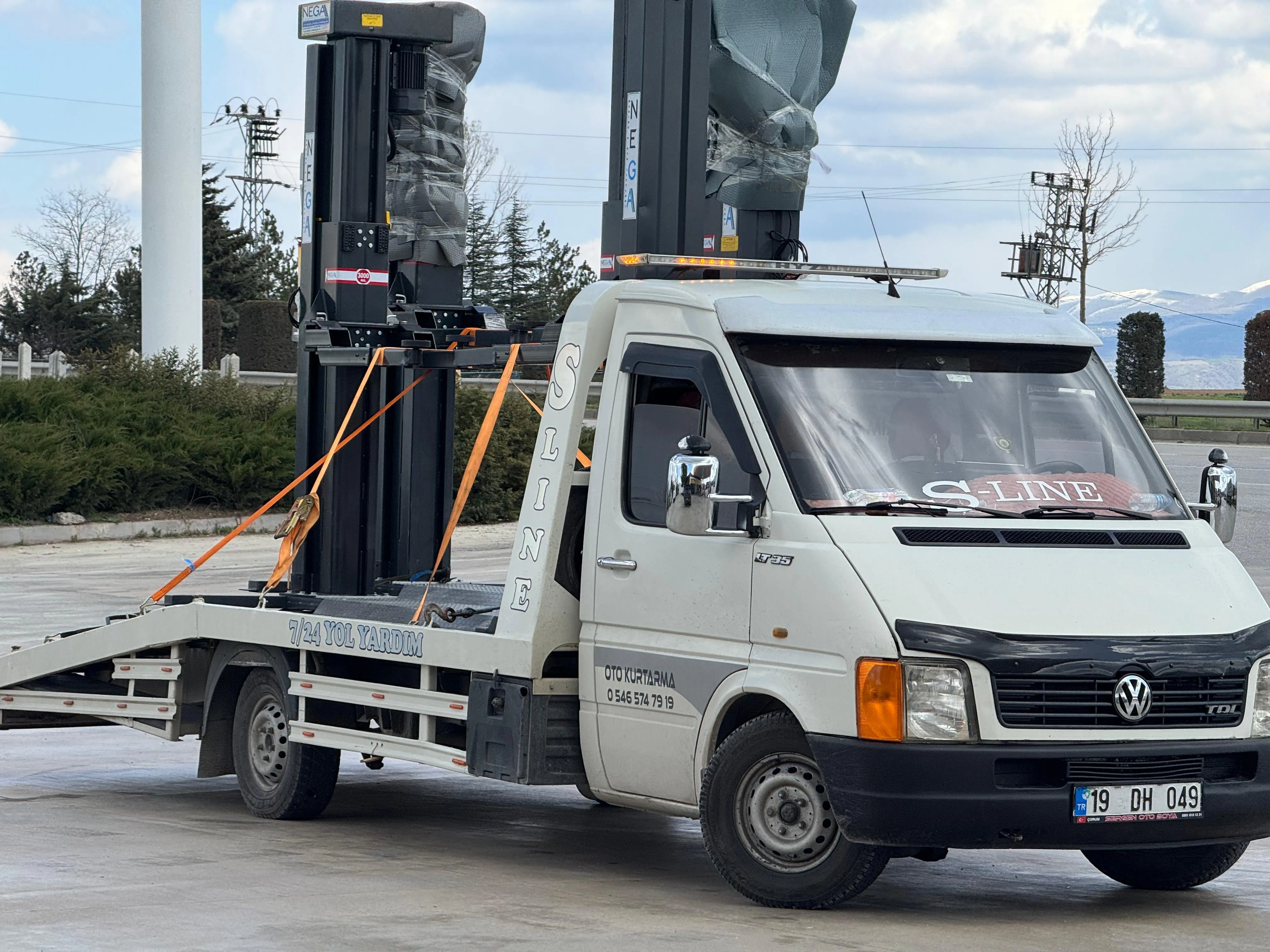 S-LINE çekici aracı — Çorum yolunda