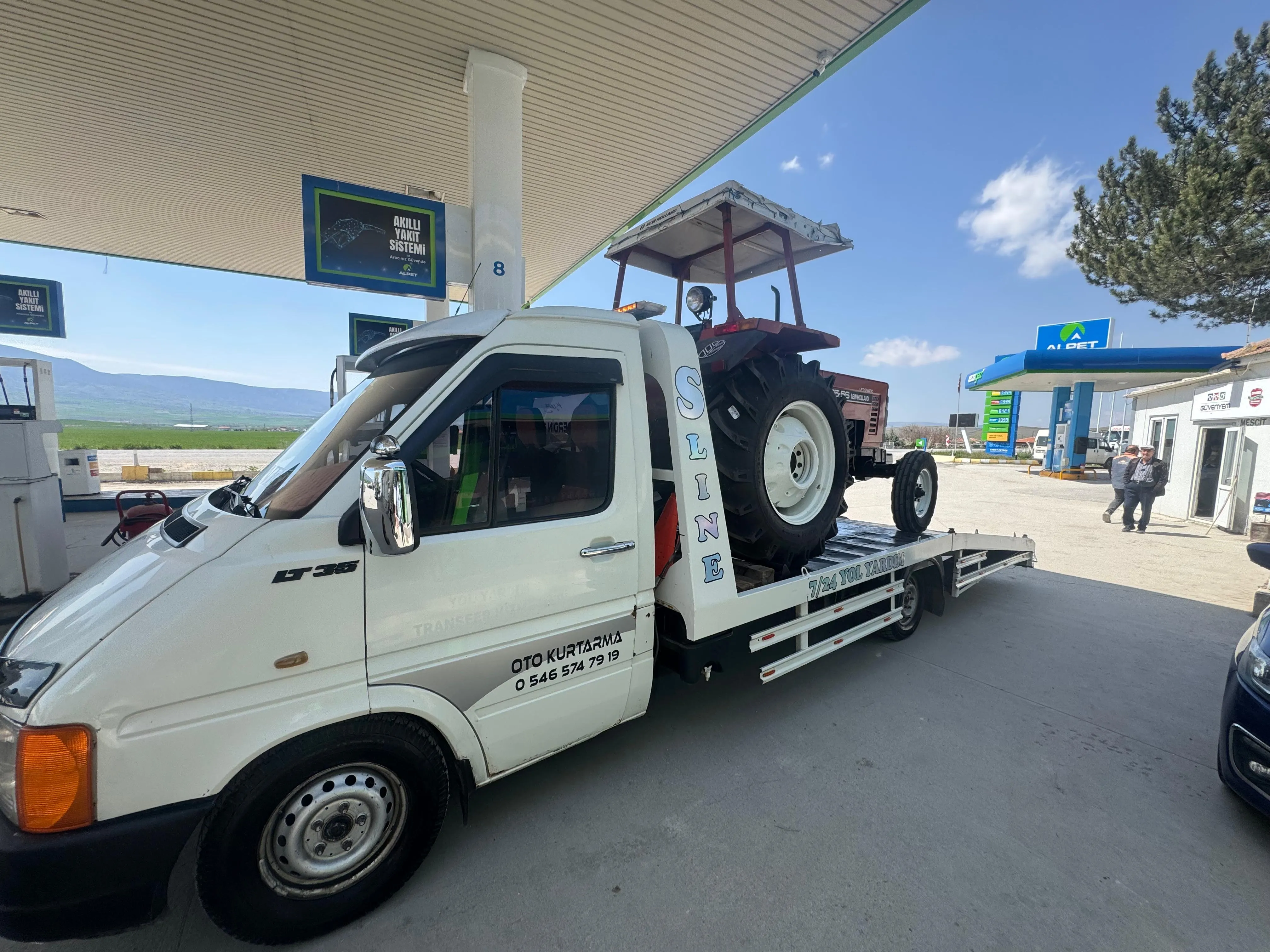 Tarım aracı çekme — Çorum yolu